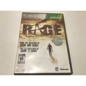 Rage Microsoft Xbox 360 Platinum Hits 3 Disc Game & Case